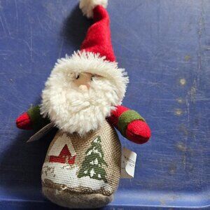 Santa with Painted Trees